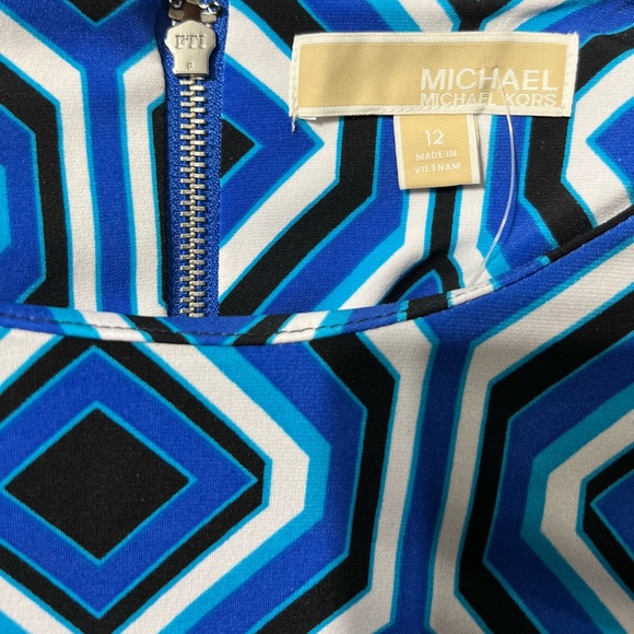 Michael Kors Drs NWOT -Lng Slv/ Bk Zip/Ryl Bl •Blk • Wht/ Smoke-Free Pet-Free Hm - Picture 4 of 5